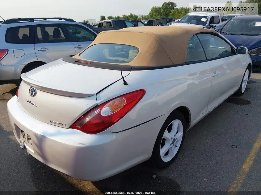 2006 Toyota Camry Solara Sle VIN: 4T1FA38PX6U095917 Lot: 45550588