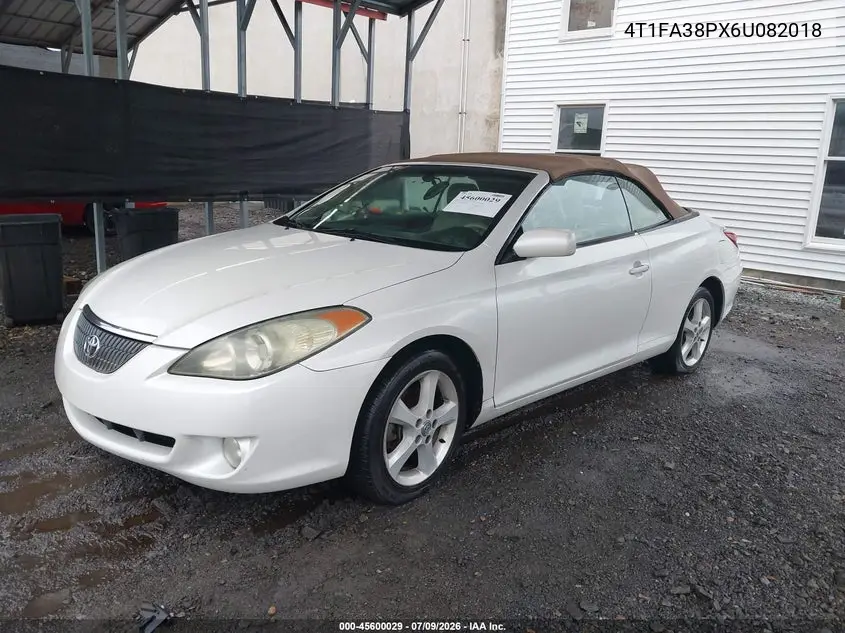 2006 Toyota Camry Solara Sle VIN: 4T1FA38PX6U082018 Lot: 45600029