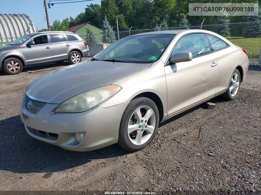 2006 Toyota Camry Solara Sle V6 VIN: 4T1CA30P76U098188 Lot: 45628609