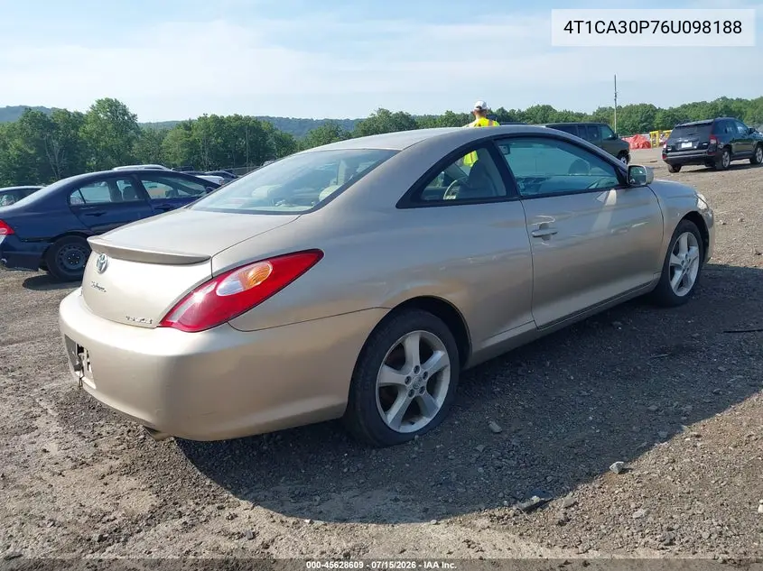 2006 Toyota Camry Solara Sle V6 VIN: 4T1CA30P76U098188 Lot: 45628609
