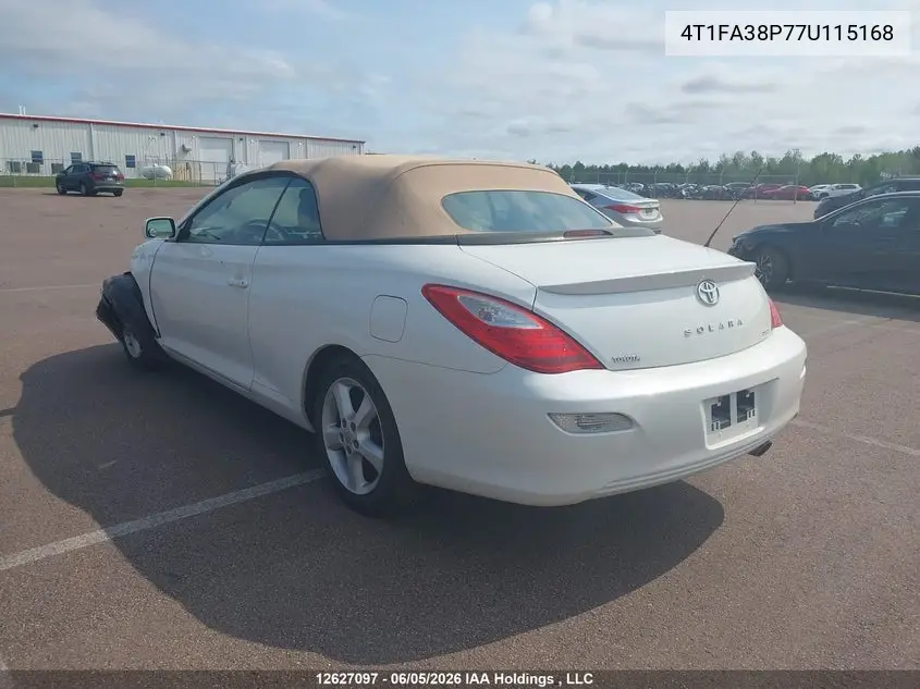 2007 Toyota Camry Solara Se/Sle VIN: 4T1FA38P77U115168 Lot: 12627097