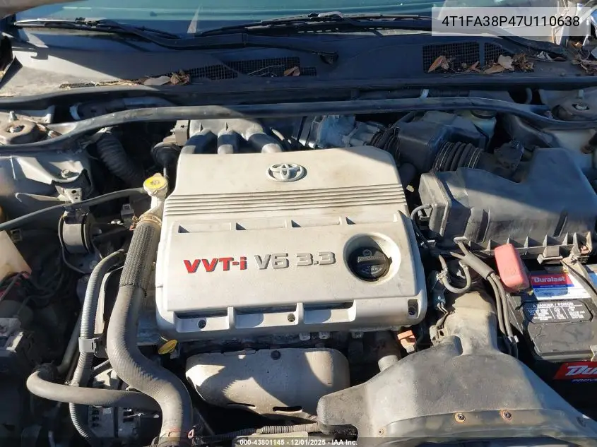4T1FA38P47U110638 2007 Toyota Camry Solara Se