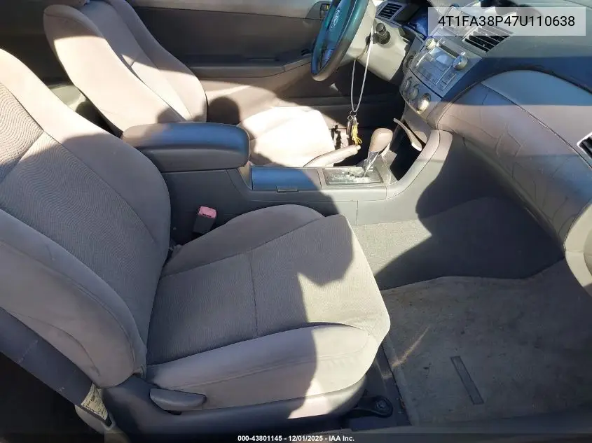 4T1FA38P47U110638 2007 Toyota Camry Solara Se