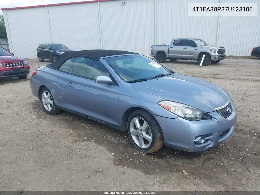 2007 Toyota Camry Solara Sle VIN: 4T1FA38P37U123106 Lot: 45178900