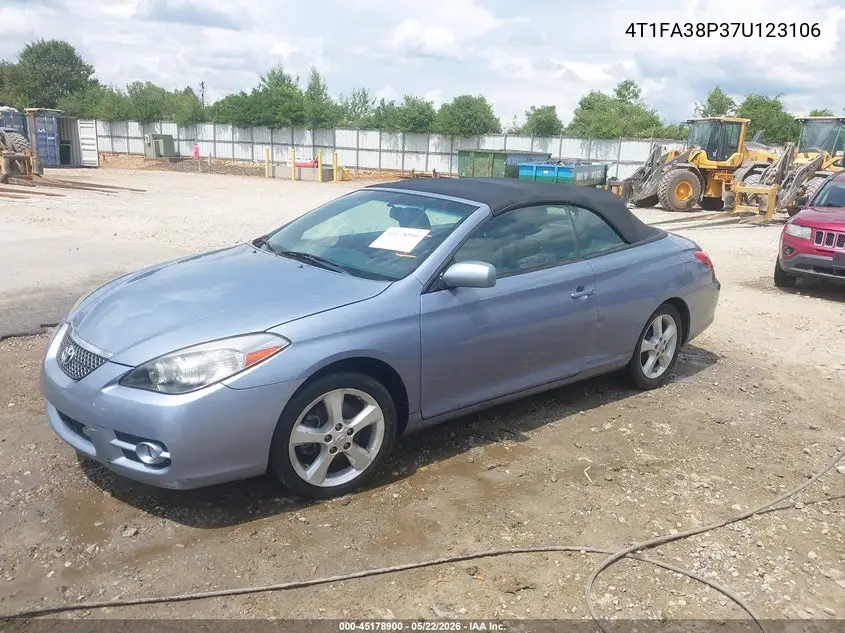 2007 Toyota Camry Solara Sle VIN: 4T1FA38P37U123106 Lot: 45178900