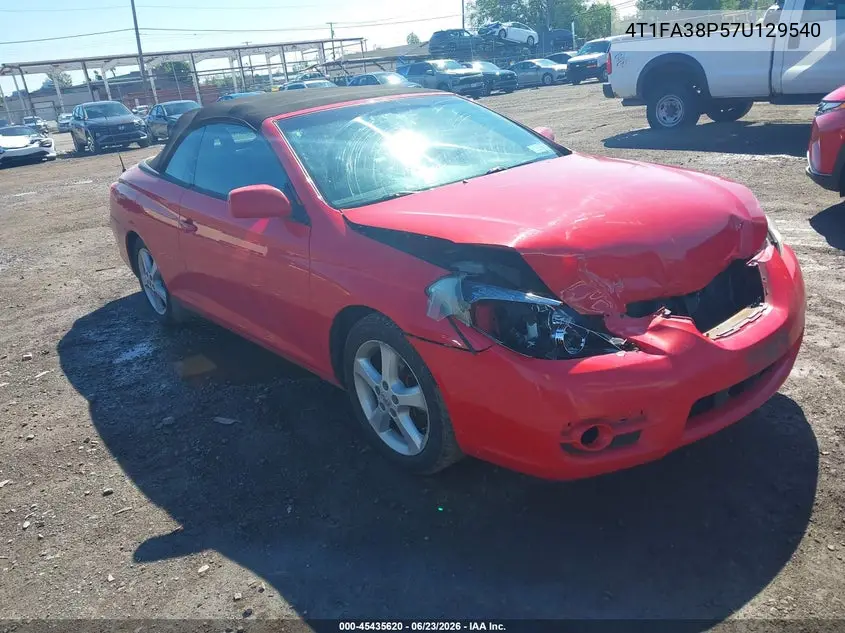 2007 Toyota Camry Solara Sle VIN: 4T1FA38P57U129540 Lot: 45435620