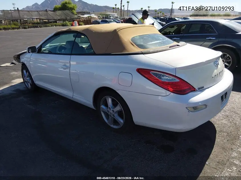 2007 Toyota Camry Solara Sle VIN: 4T1FA38P27U109293 Lot: 45461318
