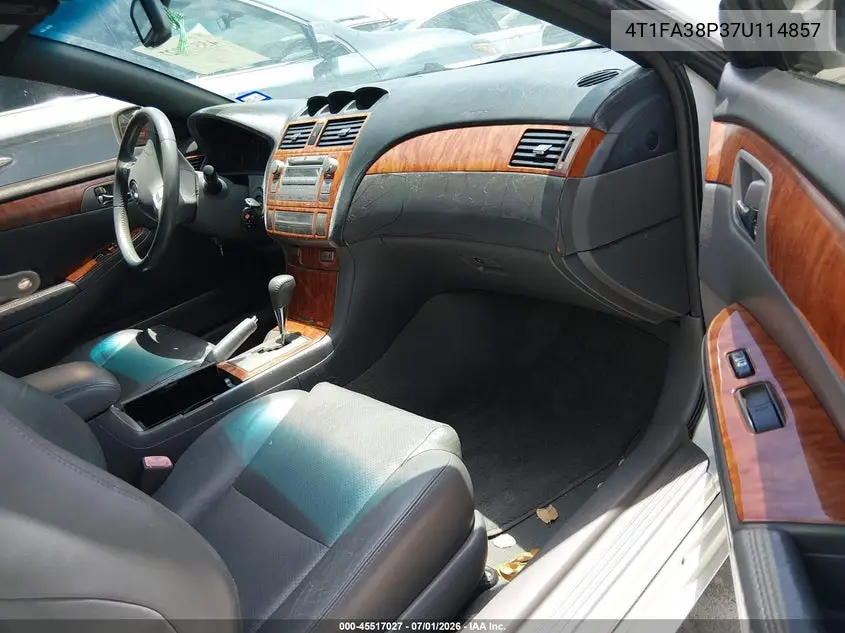 2007 Toyota Camry Solara Sle VIN: 4T1FA38P37U114857 Lot: 45517027