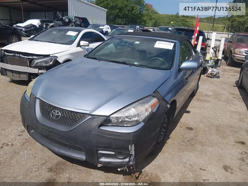 2007 Toyota Camry Solara Se VIN: 4T1FA38P77U135534 Lot: 45532528