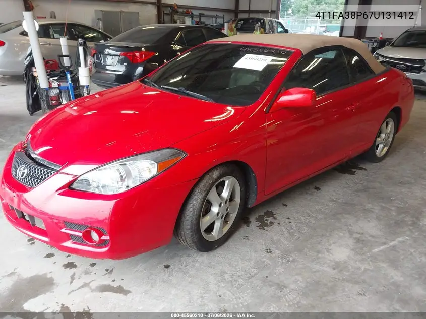 2007 Toyota Camry Solara Sle VIN: 4T1FA38P67U131412 Lot: 45560210