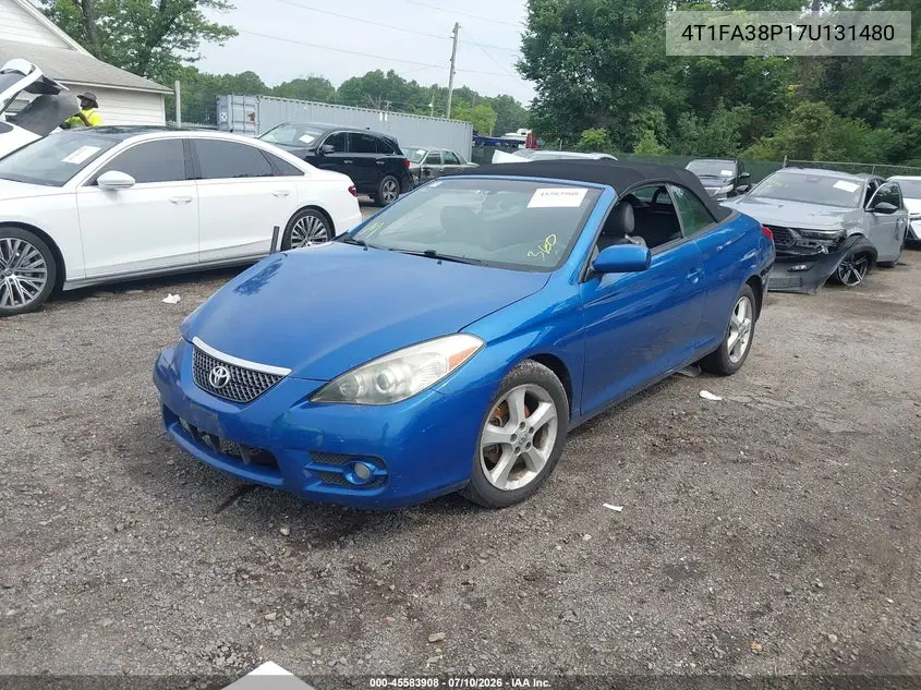 2007 Toyota Camry Solara Sle VIN: 4T1FA38P17U131480 Lot: 45583908