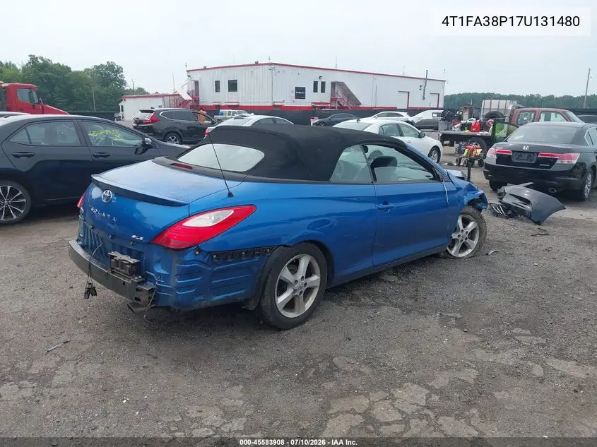 2007 Toyota Camry Solara Sle VIN: 4T1FA38P17U131480 Lot: 45583908