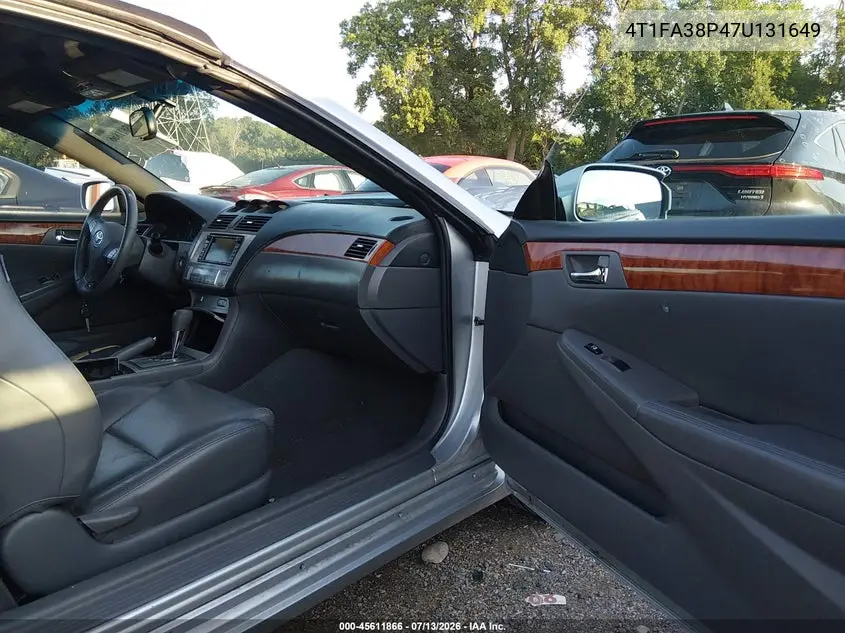 2007 Toyota Camry Solara Sle VIN: 4T1FA38P47U131649 Lot: 45611866