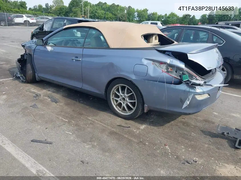 2008 Toyota Camry Solara Sle VIN: 4T1FA38P28U145633 Lot: 45477470