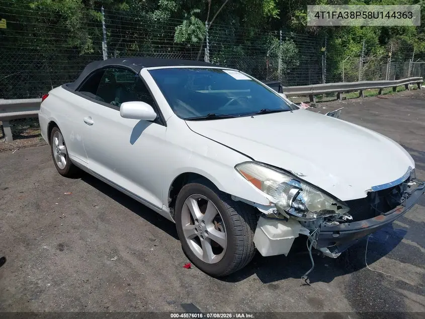 2008 Toyota Camry Solara Sle VIN: 4T1FA38P58U144363 Lot: 45576016