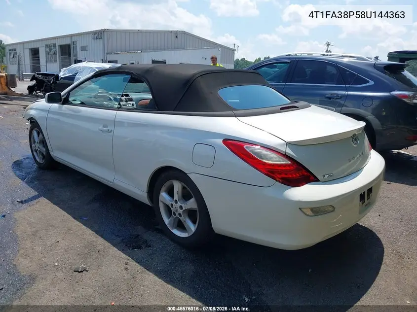 2008 Toyota Camry Solara Sle VIN: 4T1FA38P58U144363 Lot: 45576016