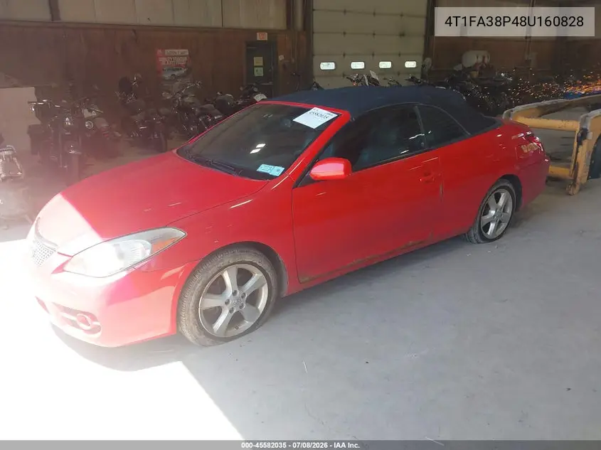 2008 Toyota Camry Solara Sle VIN: 4T1FA38P48U160828 Lot: 45582035