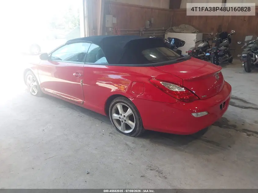 2008 Toyota Camry Solara Sle VIN: 4T1FA38P48U160828 Lot: 45582035