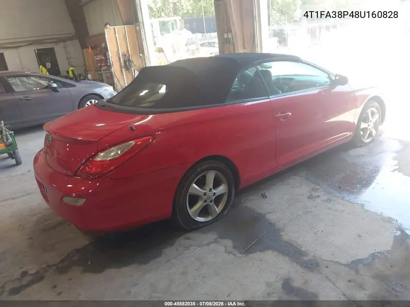 2008 Toyota Camry Solara Sle VIN: 4T1FA38P48U160828 Lot: 45582035