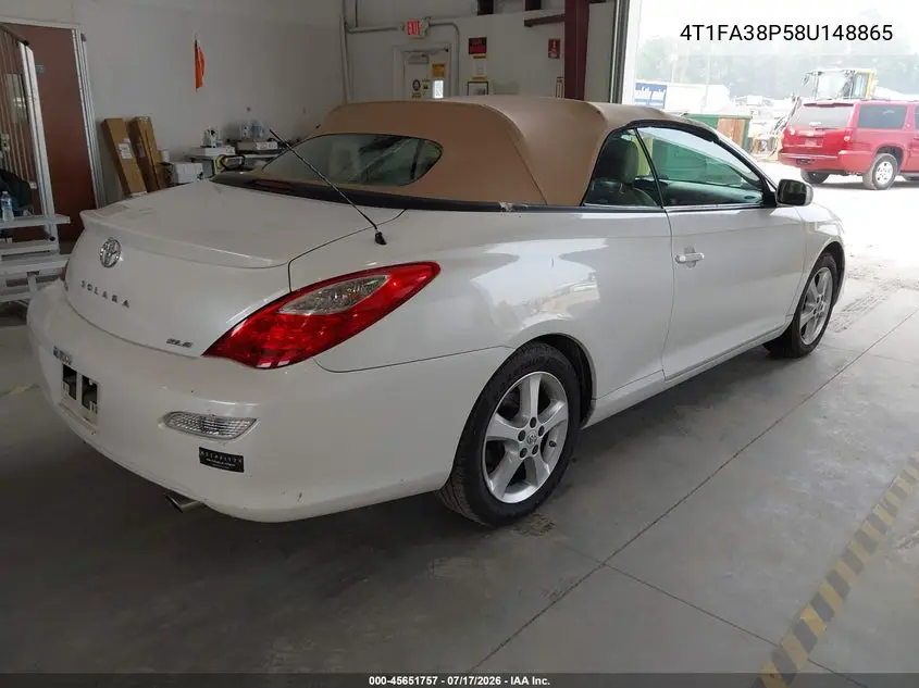 2008 Toyota Camry Solara Sle VIN: 4T1FA38P58U148865 Lot: 45651757