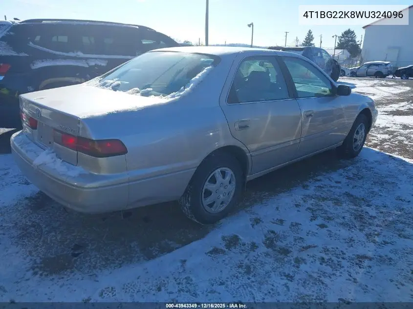 4T1BG22K8WU324096 1998 Toyota Camry Le