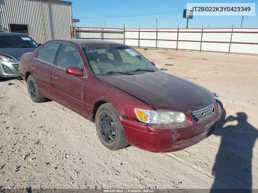 JT2BG22K3Y0423349 2000 Toyota Camry Le