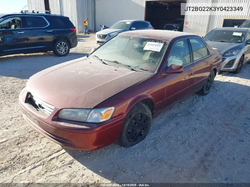 JT2BG22K3Y0423349 2000 Toyota Camry Le