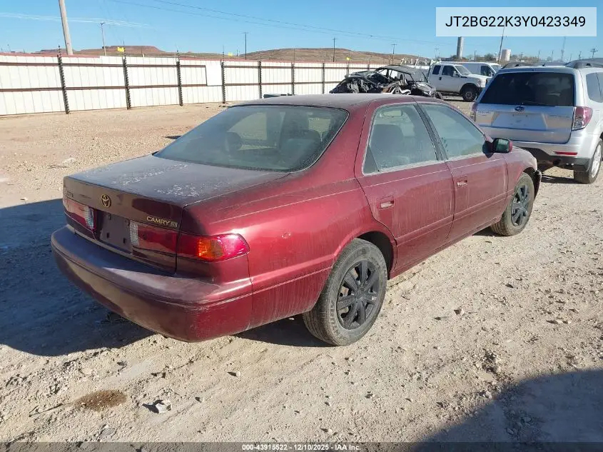 JT2BG22K3Y0423349 2000 Toyota Camry Le