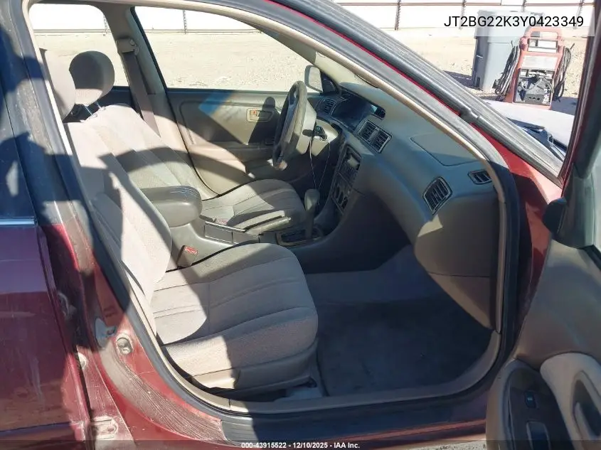 JT2BG22K3Y0423349 2000 Toyota Camry Le