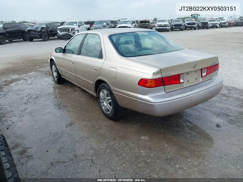 JT2BG22KXY0503151 2000 Toyota Camry Le