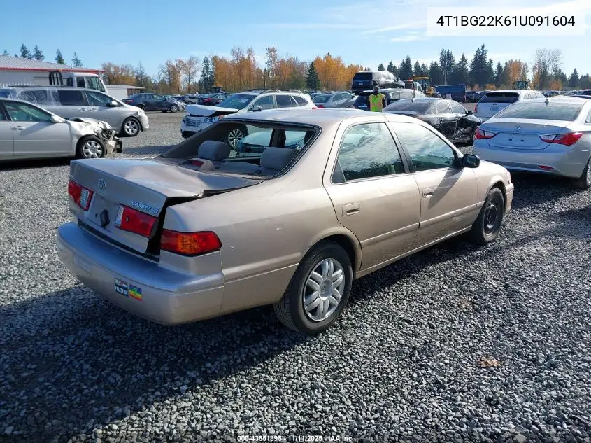 4T1BG22K61U091604 2001 Toyota Camry Le