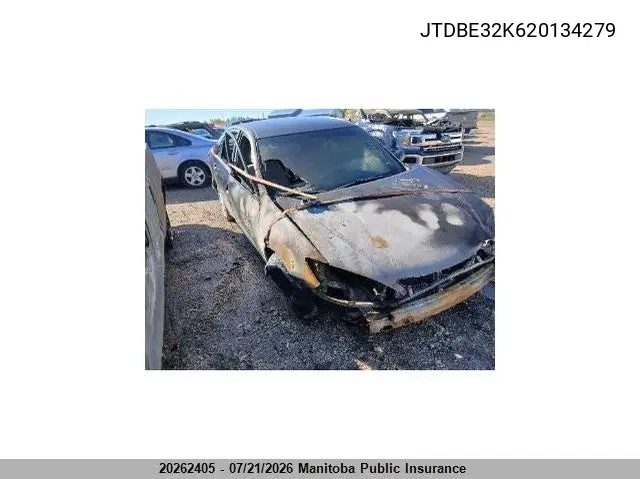 2002 Toyota Camry Le VIN: JTDBE32K620134279 Lot: 20262405
