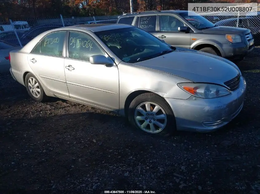 4T1BF30K52U008807 2002 Toyota Camry Xle V6