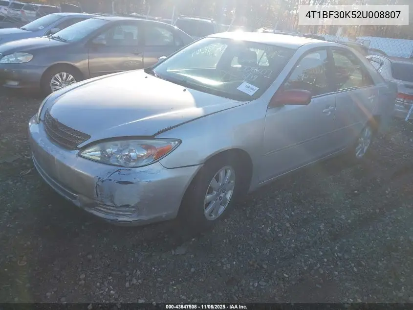 4T1BF30K52U008807 2002 Toyota Camry Xle V6
