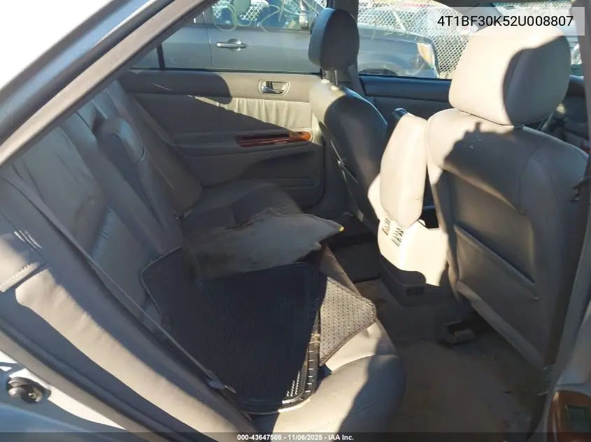 4T1BF30K52U008807 2002 Toyota Camry Xle V6