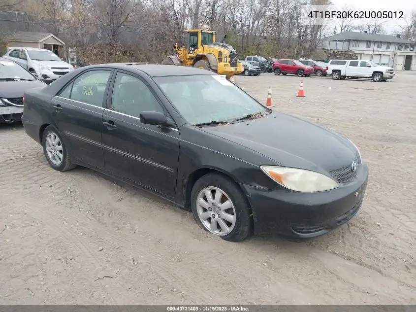 4T1BF30K62U005012 2002 Toyota Camry Xle V6