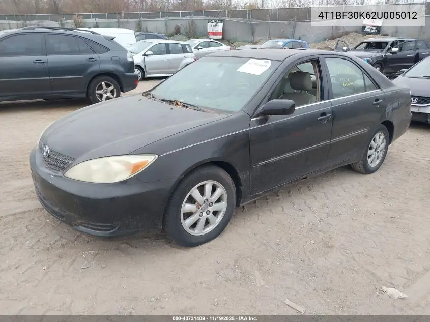 4T1BF30K62U005012 2002 Toyota Camry Xle V6