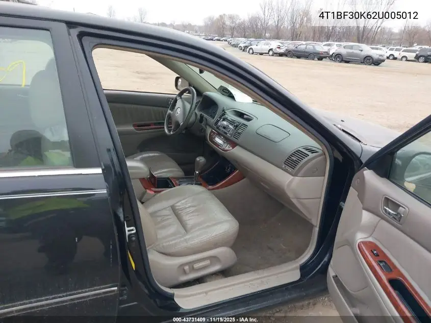 4T1BF30K62U005012 2002 Toyota Camry Xle V6