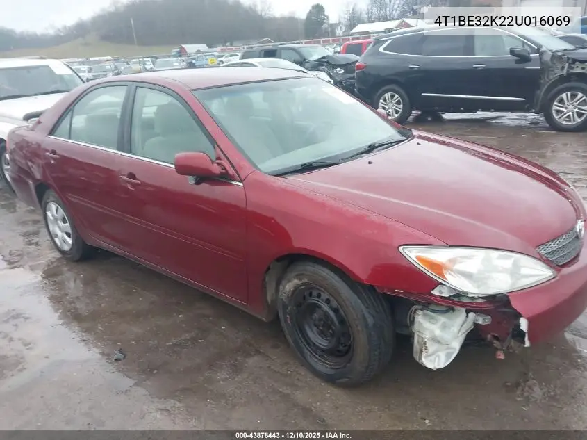 4T1BE32K22U016069 2002 Toyota Camry Le