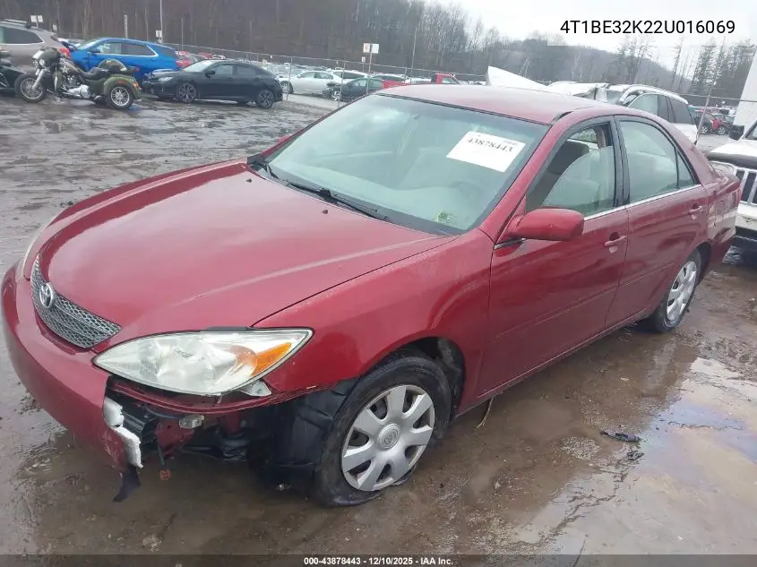 4T1BE32K22U016069 2002 Toyota Camry Le