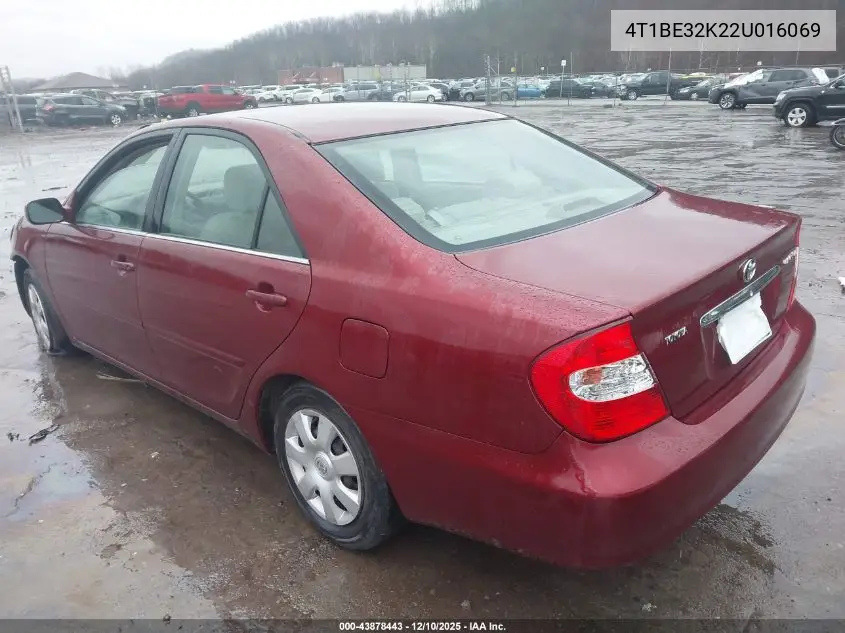 4T1BE32K22U016069 2002 Toyota Camry Le