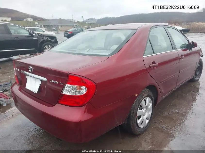 4T1BE32K22U016069 2002 Toyota Camry Le