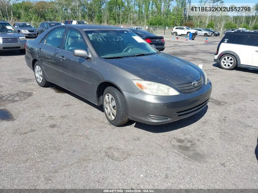 4T1BE32KX2U552798 2002 Toyota Camry Le