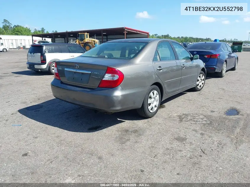 4T1BE32KX2U552798 2002 Toyota Camry Le
