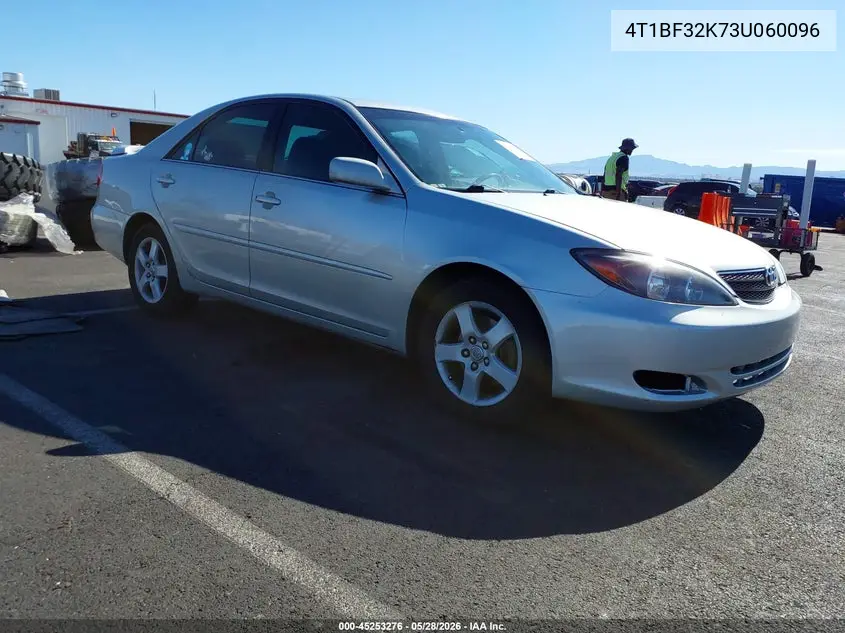 2003 Toyota Camry Se V6 VIN: 4T1BF32K73U060096 Lot: 45253276