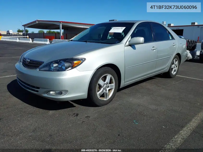 2003 Toyota Camry Se V6 VIN: 4T1BF32K73U060096 Lot: 45253276