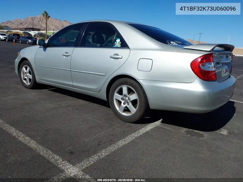 2003 Toyota Camry Se V6 VIN: 4T1BF32K73U060096 Lot: 45253276