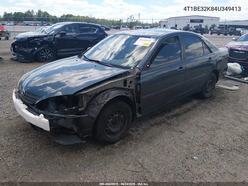 2004 Toyota Camry Le VIN: 4T1BE32K84U349413 Lot: 45430919