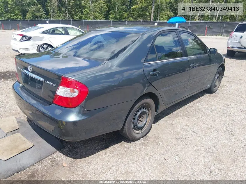 2004 Toyota Camry Le VIN: 4T1BE32K84U349413 Lot: 45430919