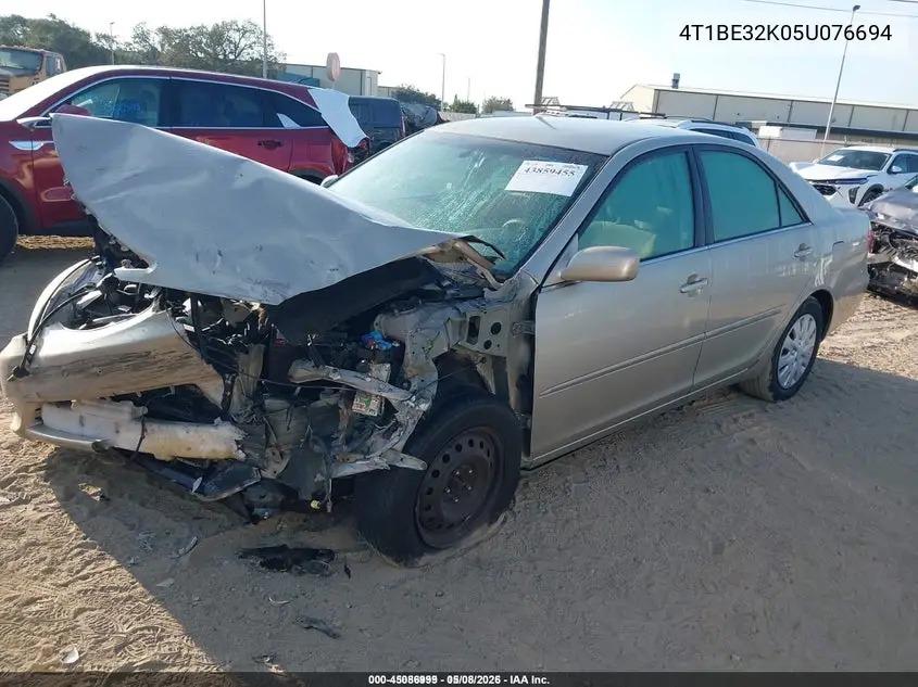 4T1BE32K05U076694 2005 Toyota Camry Xle